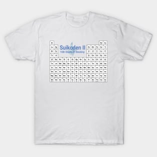 Suikoden II: 108 Stars of Destiny Periodic Table T-Shirt